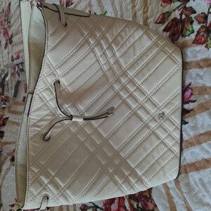 Lauren Ralph Debby Plaid Quilted Leather Shoulder Crossbody bag.